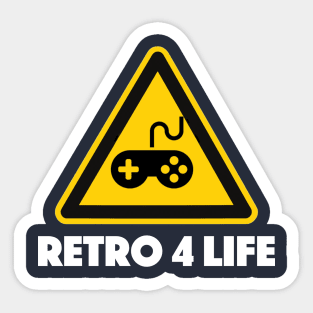 Retro 4 Life Sticker